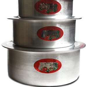 6pc Alluminium deep pot set